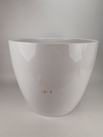 Keramický bílý květináč Basel XXL Ø 41 cm, 2. jakost Keramický bílý květináč Basel XXL Ø 41 cm, 2. jakost