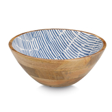 ZELLER Servírovací miska z magového dřeva, modrá 30 x 30 x 12 cm