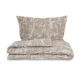 Prodloužené ložní flanelové povlečení 140x220, 70x90cm PODZIM béžový