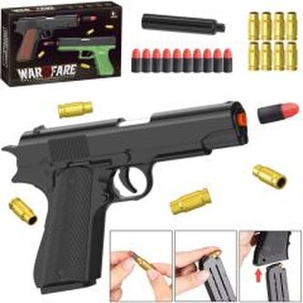 Pistolet na miękkie naboje z łuskami Pistolet na miękkie naboje z łuskami