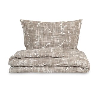 Francouzské flanelové povlečení 220x200, 70x90cm PODZIM béžový