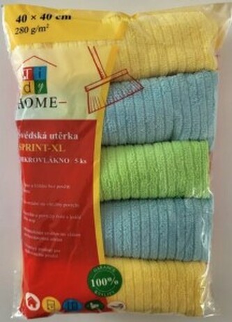 Tidy Home utěrka z mikrovlákna 40 x 40 cm, 5 x 250 g