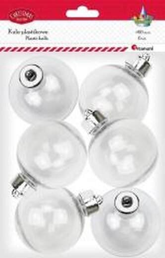 Bombki plastikowe kule 6cm 6szt