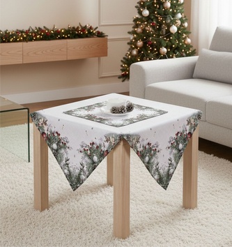 Forbyt Vánoční ubrus Cesmína CYH6024GC 85x85 cm