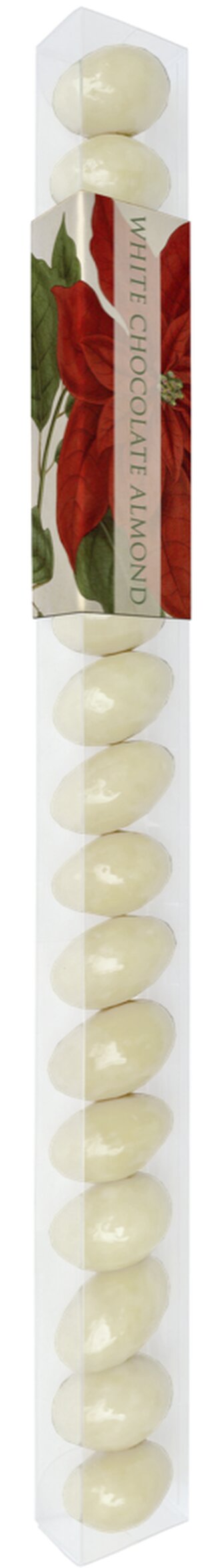 Mandle v bílé čokoládě Poinsettia