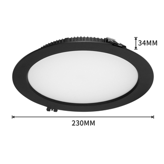 Immax NEO DOWN podhledové(stropní)svítidlo černé 23cm 36W WIFI BEACON CCT  stmívatelné