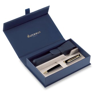 Dárková kazeta Waterman Expert Black GT - sada kuličkové pero a pouzdro