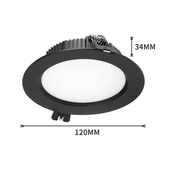 Immax NEO DOWN podhledové(stropní)svítidlo černé 12cm 12W WIFI BEACON CCT  stmívatelné