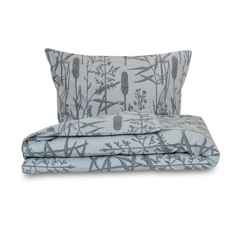 Prodloužené ložní flanelové povlečení 140x220, 70x90cm RÁKOS šedý