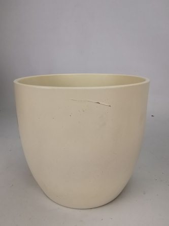 Keramický květináč Basel matný 14 cm krémový, 2. jakost