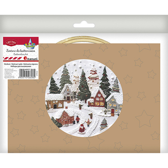Zestaw do haftowania Świąteczna wioska TITANUM CRAFT-FUN SERIES