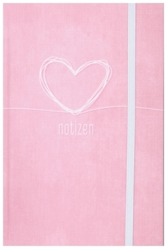 Trendstuff Notizbuch A6+ kariert mit Gummiband sortiert