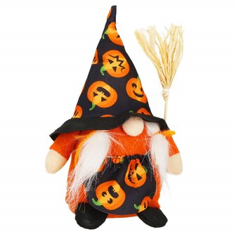 Skřítek GNOM s koštětem 20 cm SPRINGOS HALLOWEEN Skřítek GNOM s koštětem 20 cm SPRINGOS HALLOWEEN