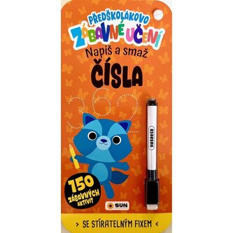Předškolákovo zábavné učení - ČÍSLA- napiš a smaž