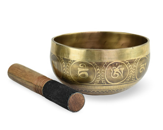 Tibetská mísa s paličkou zdobená č. 92 - 650 g - tón F