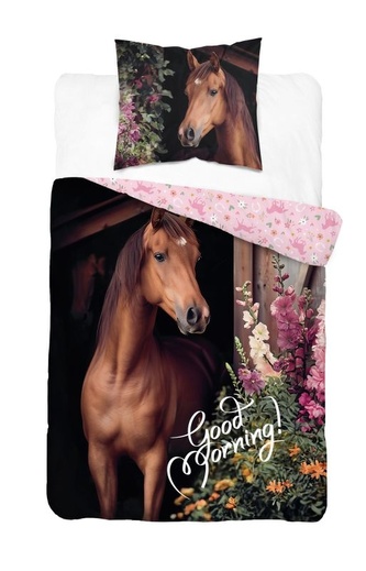 DETEXPOL Povlečení Kůň dobré ráno  Bavlna, 140/200, 70/80 cm DETEXPOL Povlečení Kůň dobré ráno  Bavlna, 140/200, 70/80 cm