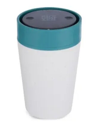 Circular Cup (rCup) - Chalk and Aquamarine 227ml