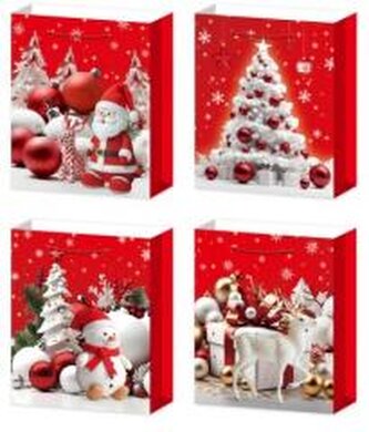 Torebka prezentowa XL Boże Narodzenie szerokie dno