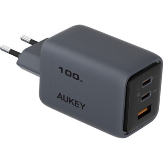 AUKEY PA-C5 Comet Mix 4 PD GaN nabíječka (100W) šedá