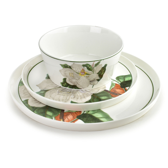 LEA TREE Komplet obiadowy 18części26cm obiad/21cm deser/15cm miska