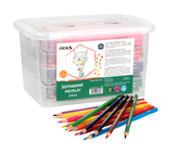 RICO pastelky šestihranné, tuha průměr 3 mm, 216 ks (18 x 12 barev), PP box