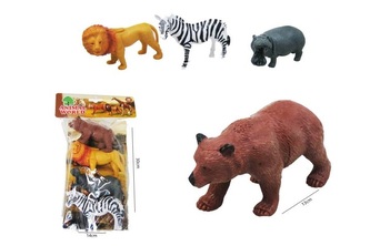 Zwierzęta dzikie 4szt 12-14cm H13808 49626