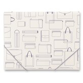 Tříchlopňové desky s gumou Foldermate Vintage A4 - šedá