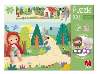 Puzzle dla dzieci XXL Czerwony kapturek Goula