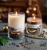 Svíčka ve skle DUO COFFEE AROMA vonná 420g