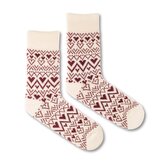 Vlněné ponožky Vlnáč Srdíčka bílý Bílé M (39-42)