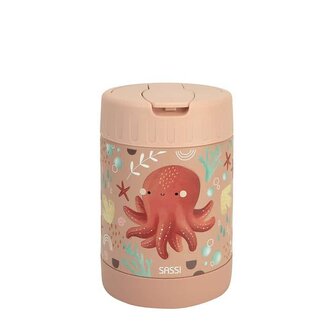 DETSKÁ TERMOSKA NA JEDLO SASSI - SLURPY THE OCTOPUS - 350ML