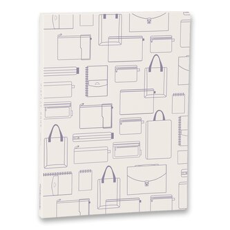 Katalogová kniha Foldermate Vintage A4, 30 folií - šedá