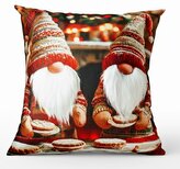 Vánoční polštář s 3D aplikací GNOMES FRIENDS II. 40x40 cm Mybesthome