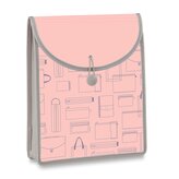 Aktovka Foldermate Vintage, A4, vrchní plnění - růžová