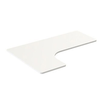 Powerton ERGO EDGE TOP Deska stolu rohová 160x110-60x2,5 cm, bílá