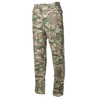 Kalhoty BDU US Combat Pants, MFH, Rip Stop, Operation Camo, M