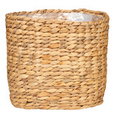 Košík z vodního hyacintu 505 přírodní 28 - s fóliovou vložkou