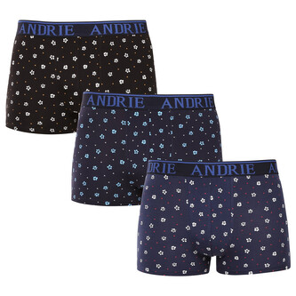 3PACK pánské boxerky Andrie vícebarevné (PS 5710) XL