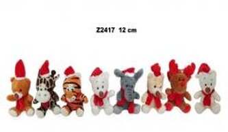 Zwierzęta świąteczne 12cm MIX