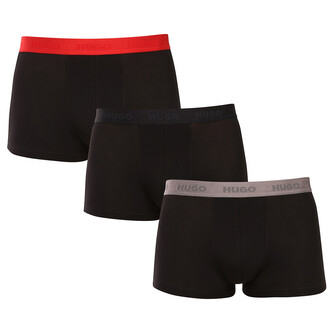3PACK pánské boxerky HUGO černé (50532611 009) M