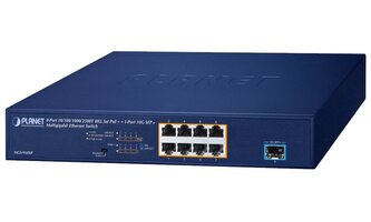 Planet PoE switch 8x1Gb/2.5Gb + 1xSFP+ 10Gb, VLAN, PoE 802.3at 120W Planet PoE switch 8x1Gb/2.5Gb + 1xSFP+ 10Gb, VLAN, PoE 802.3at 120W