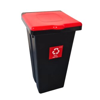 Odpadkový koš na tříděný odpad Flap Bin černý 75 l, modrý - papír Odpadkový koš na tříděný odpad Flap Bin černý 75 l, modrý - papír