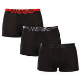 3PACK pánské boxerky HUGO černé (50545667 002) XXL