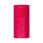 ARÔME Rustikální svíčka 5x10cm Obyčejná barva Rubínově červená