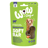 WOW Dog pamlsky Superfood měkké proužky Hovězí s dýní 150g