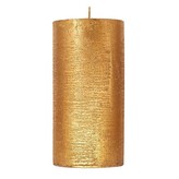 ARÔME Rustikální svíčka 5x10cm Metalická barva Zlatá