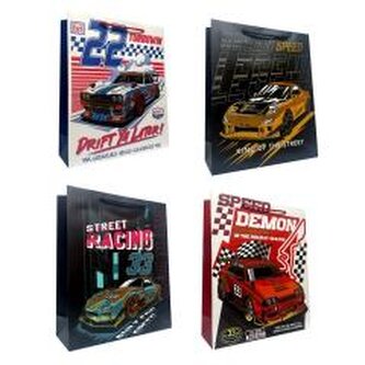 Torebka prezentowa dziecięca S matal. Racing mix