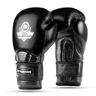 WARRIOR BLACK 10 OZ. BOXERSKÉ RUKAVICE DBX BUSHIDO