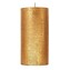 ARÔME Rustikální svíčka 7x10cm Metalická barva Zlatá