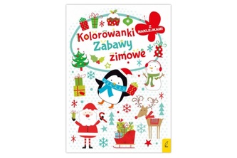 Kolorowanka z wykrojnikiem Zabawy zimowe